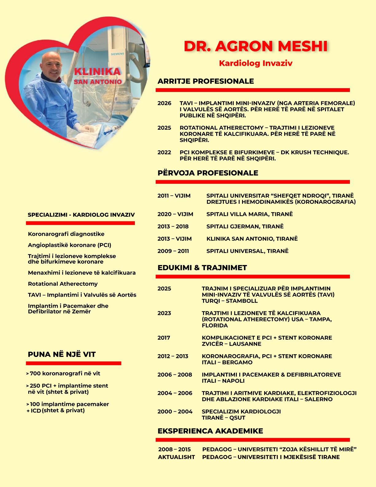 Dr. Agron Meshi - Kardiolog Invaziv
